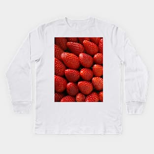 strawberries Kids Long Sleeve T-Shirt